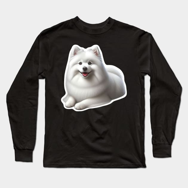 American Eskimo Dog Long Sleeve T-Shirt by millersye